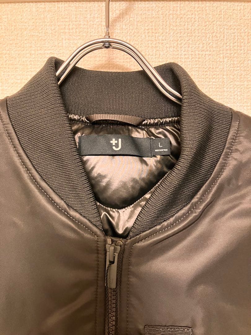 26年復刻品 UNIQLO+J ハイブリッドダウンオーバーサイズMA1 グレーL