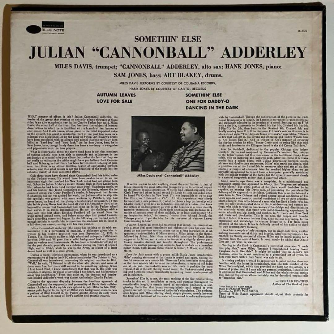 US盤 Cannonball Adderley/SOMETHIN' ELSE