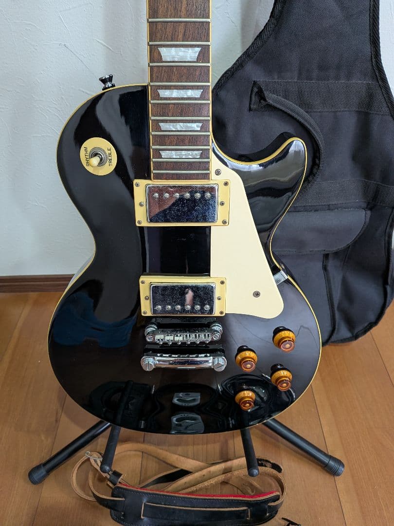 【z】Epiphone Les Paul ブラック エレキギター【小物付】