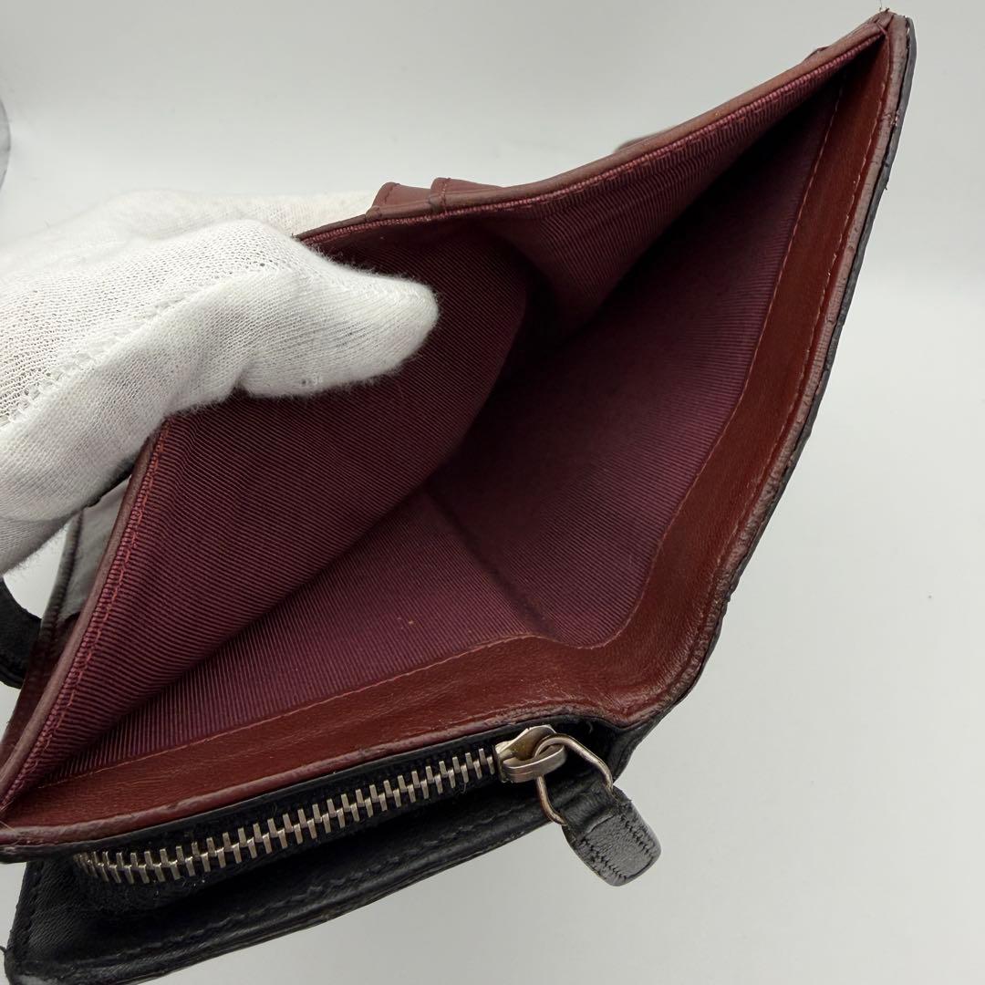 シャネル CHANEL 財布 マトラッセ 二つ折り コンパクト美品