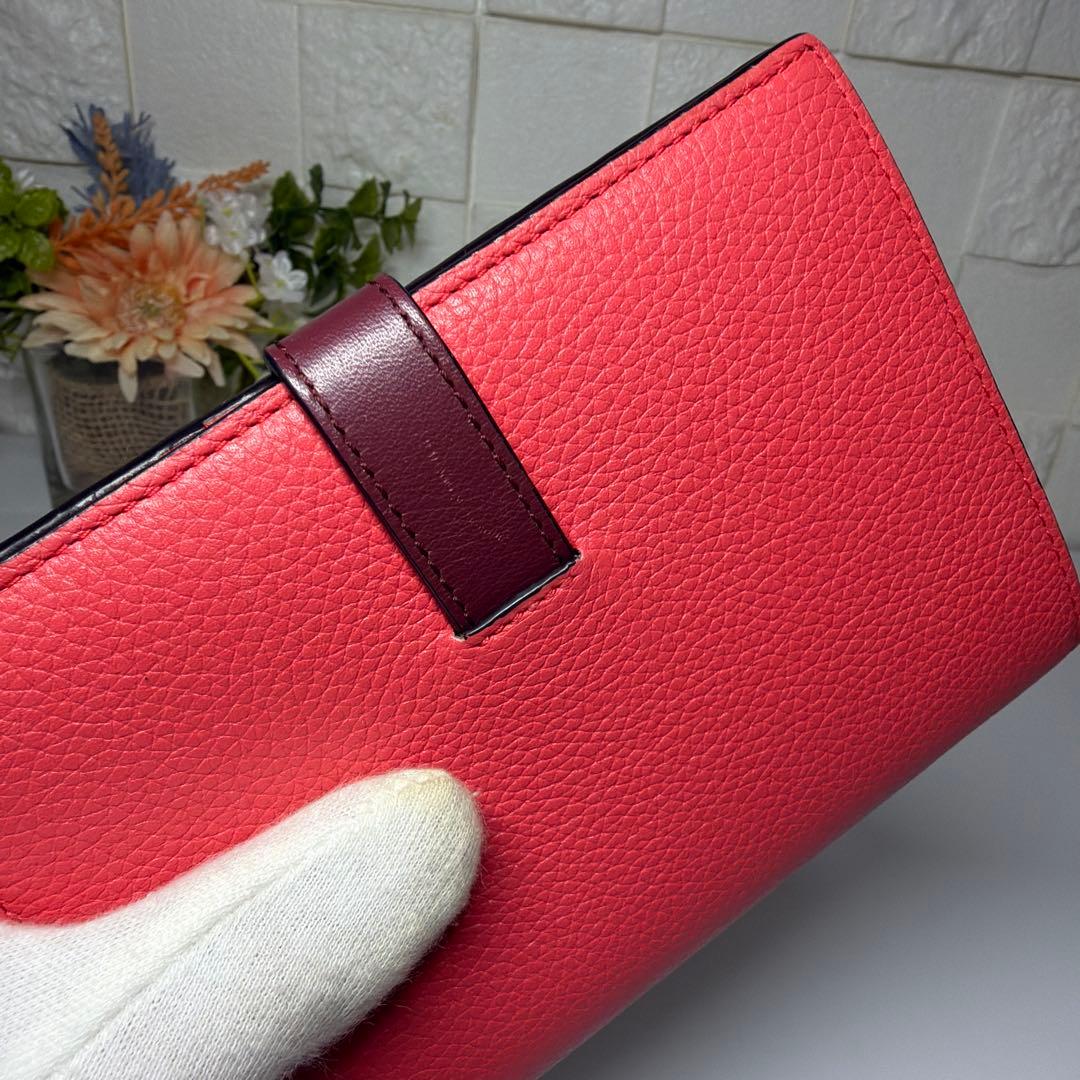 超美品 LOEWE 二つ折り財布 バーティカル ウォレット ミディアム
