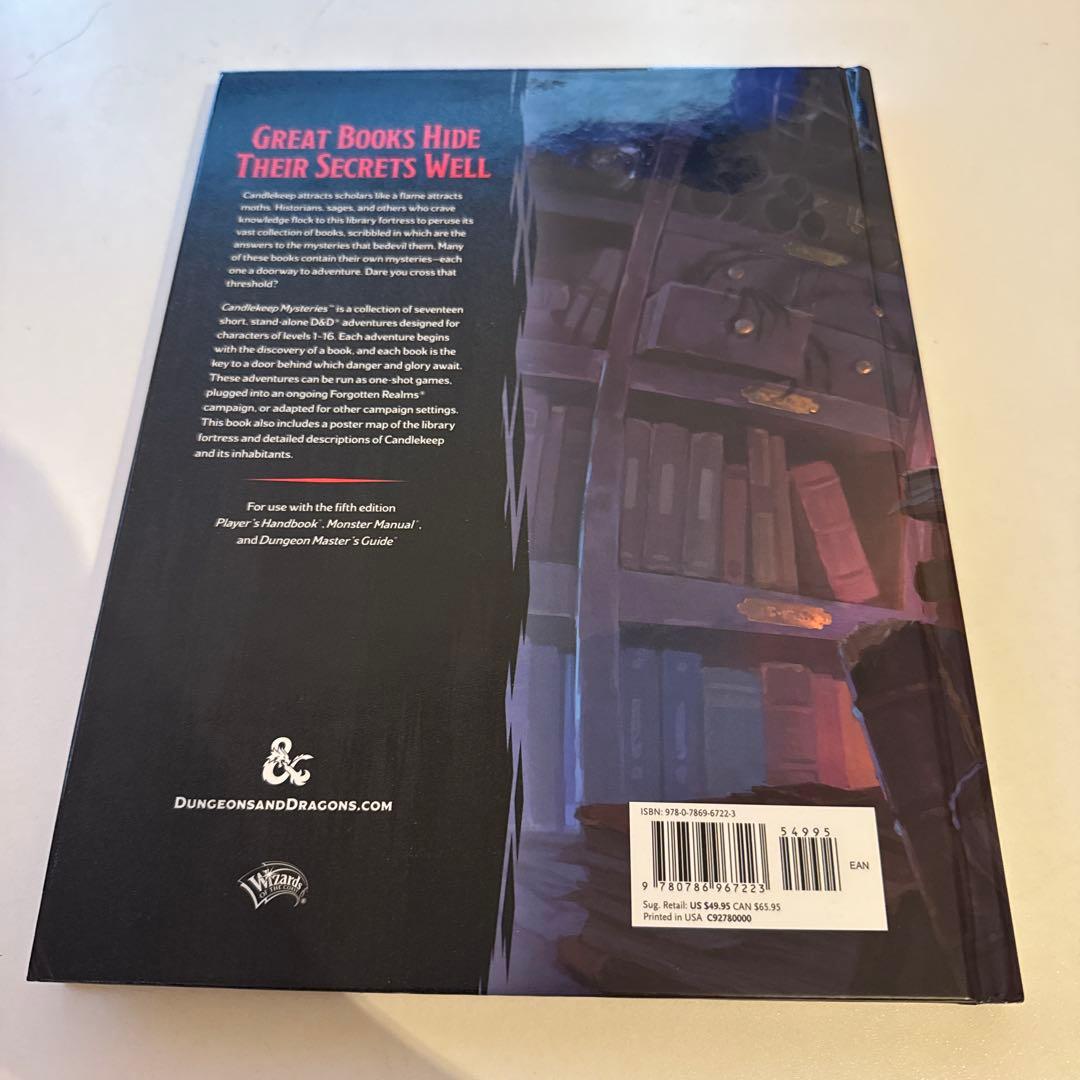 初版 D&D 5e Candlekeep Mysteries