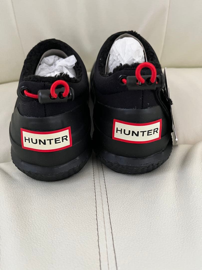HUNTER ブラック スリッポン