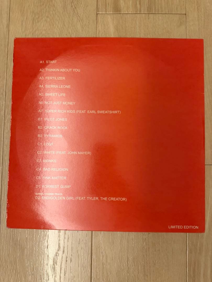 channel ORANGE / Frank Ocean LPレコード　中古品