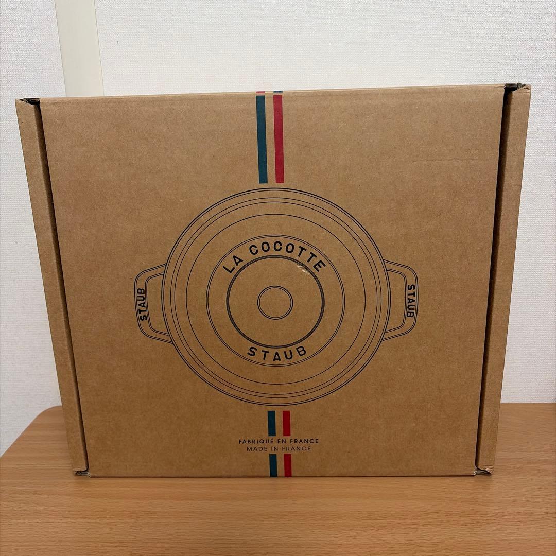 Staub ストウブ シャロー ココット 26cm チェリー