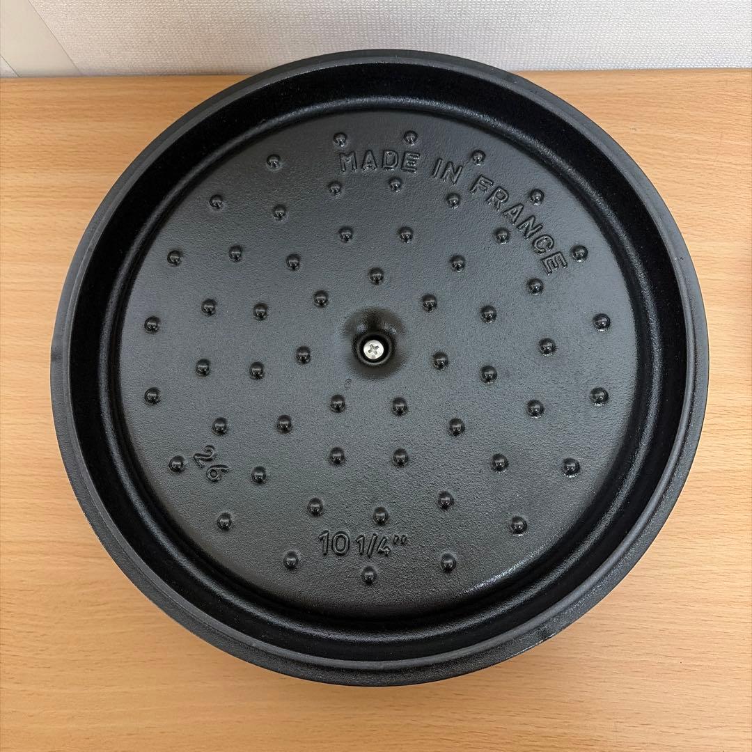 Staub ストウブ シャロー ココット 26cm チェリー
