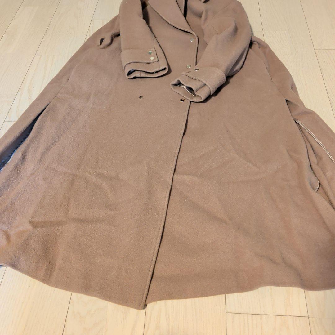 Ameri　BELT FLARE LONG COAT