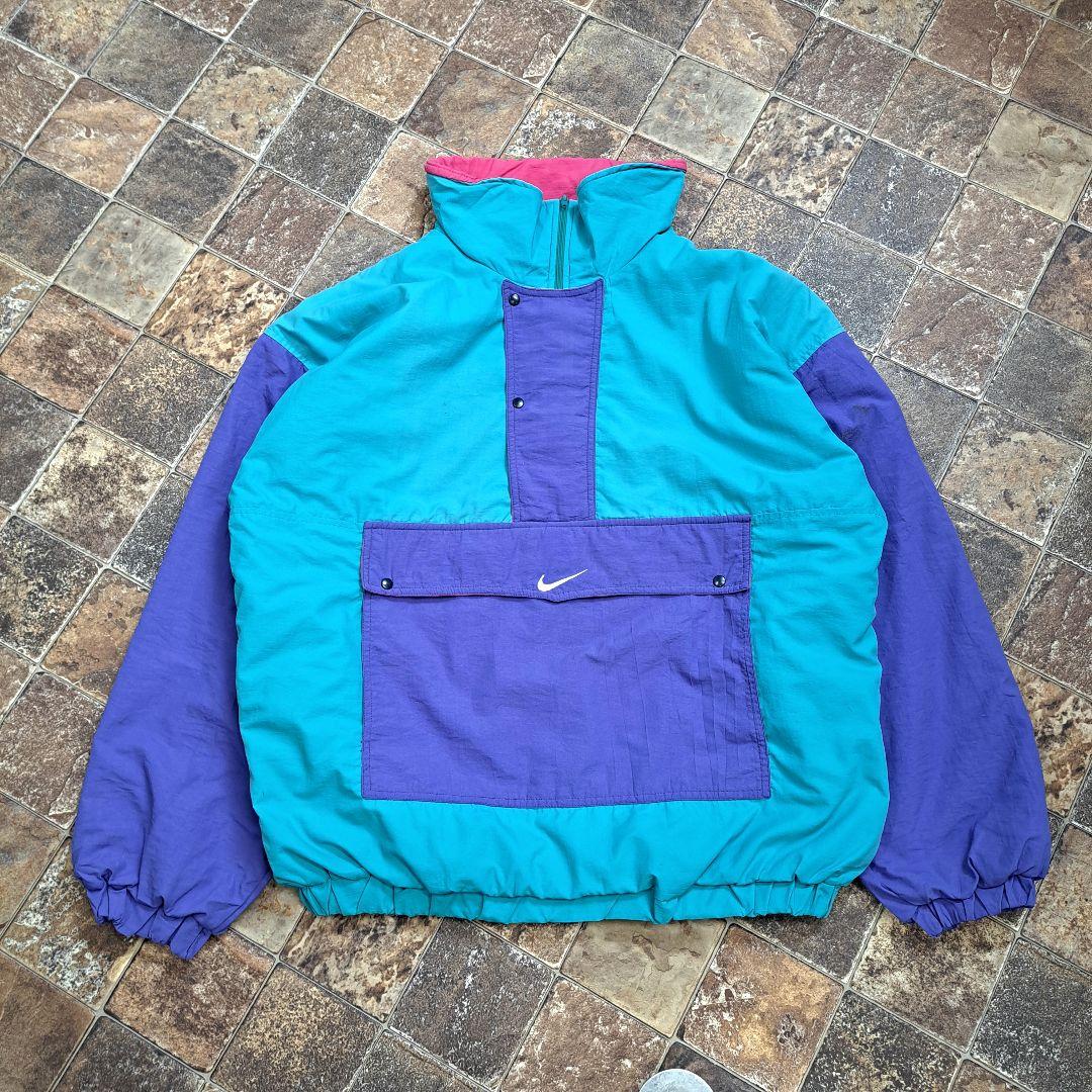 【美品】NIKE　ナイキ　中綿　ハーフジップ　ヴィンテージ　プルオーバー