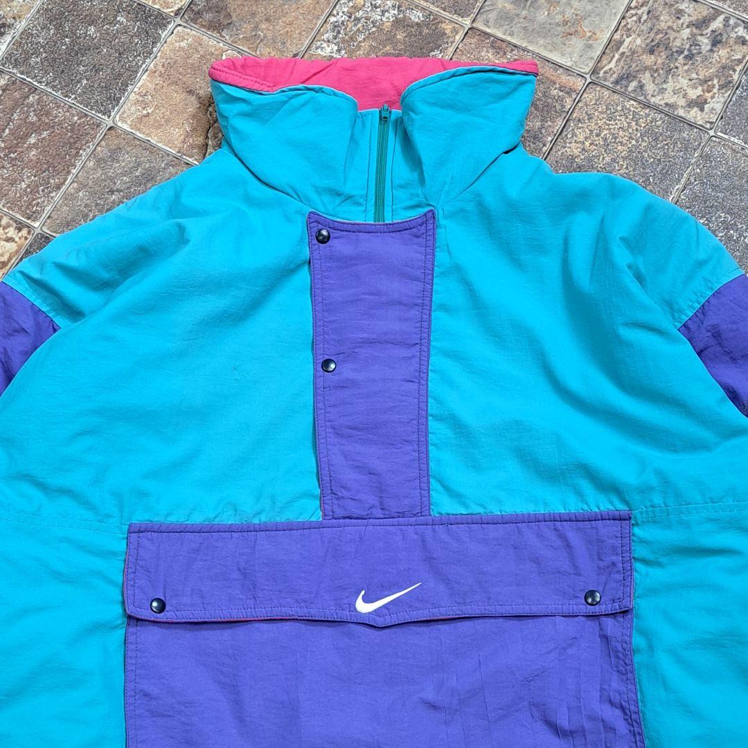 【美品】NIKE　ナイキ　中綿　ハーフジップ　ヴィンテージ　プルオーバー