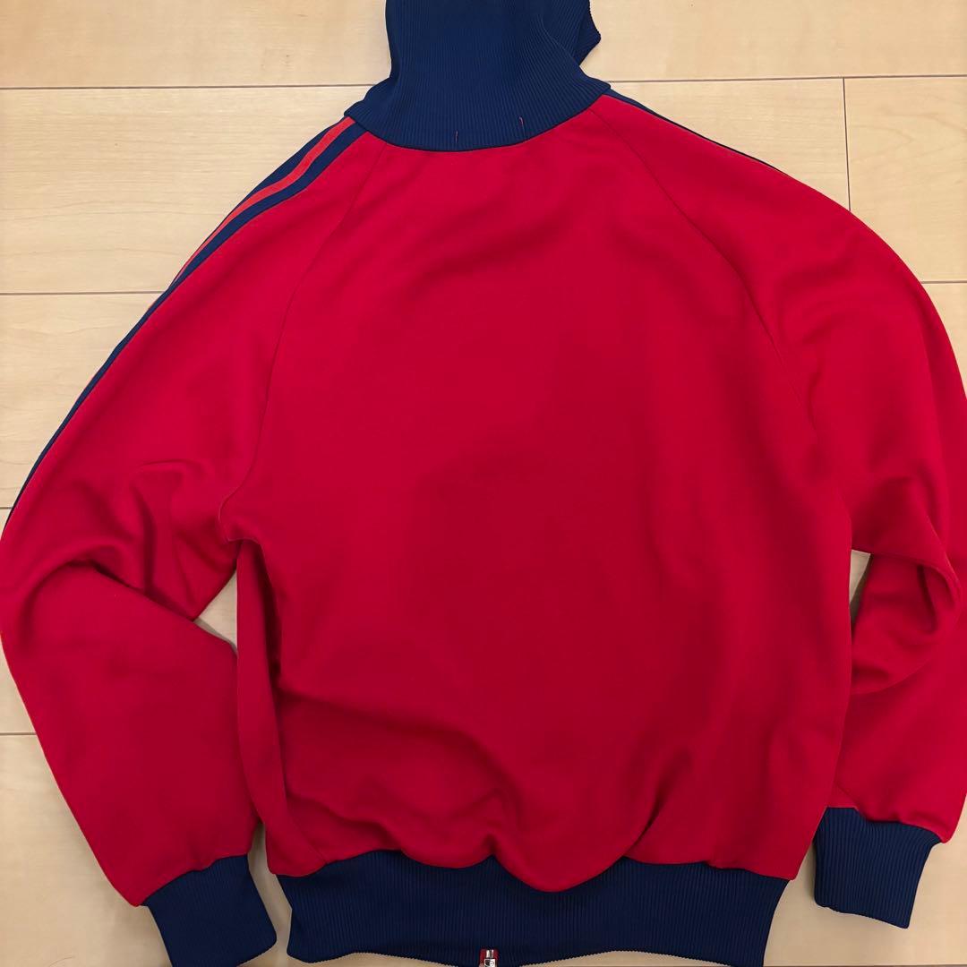 adidas 80’トラックジャケット 赤 デサント