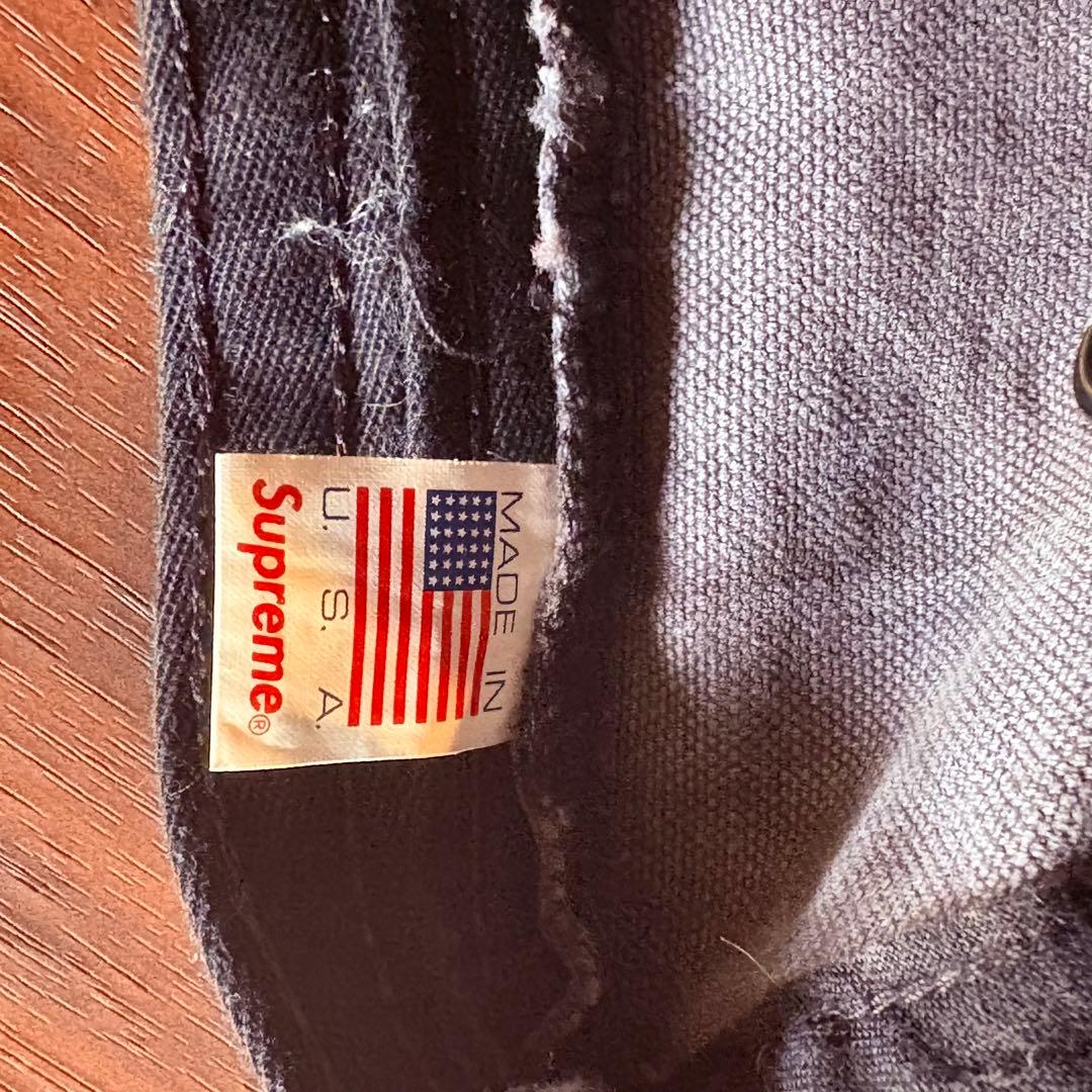 Supreme 6panel cap キャップ　デニム　グレーキャンプキャップ