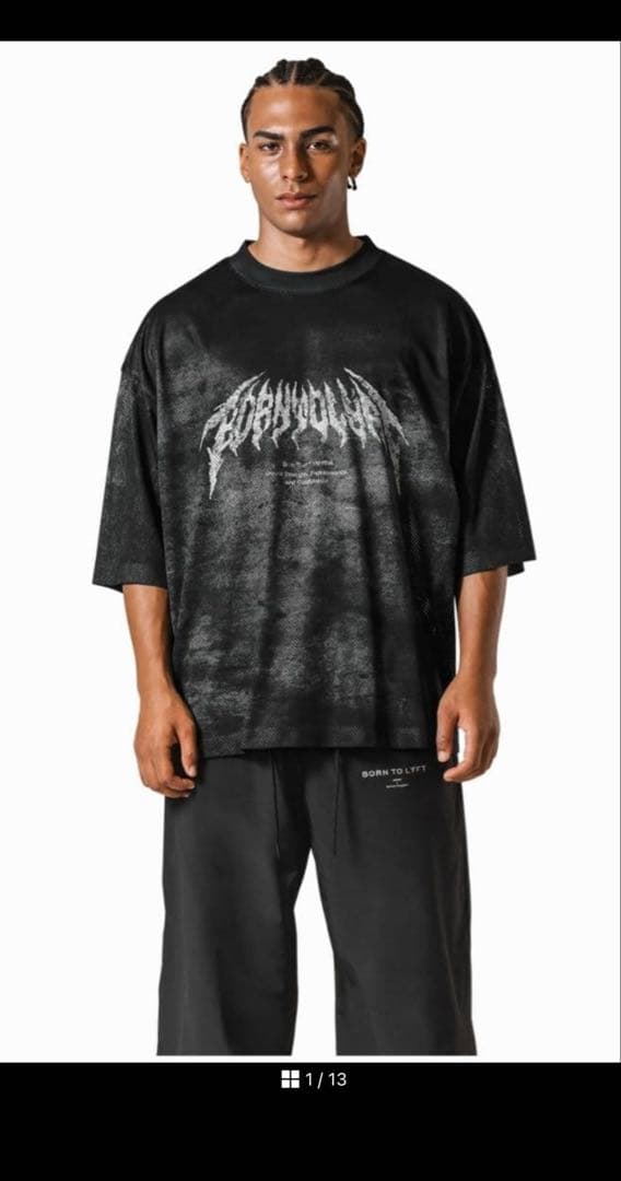 LYFT　Death l Logo Vintage Mesh T XL