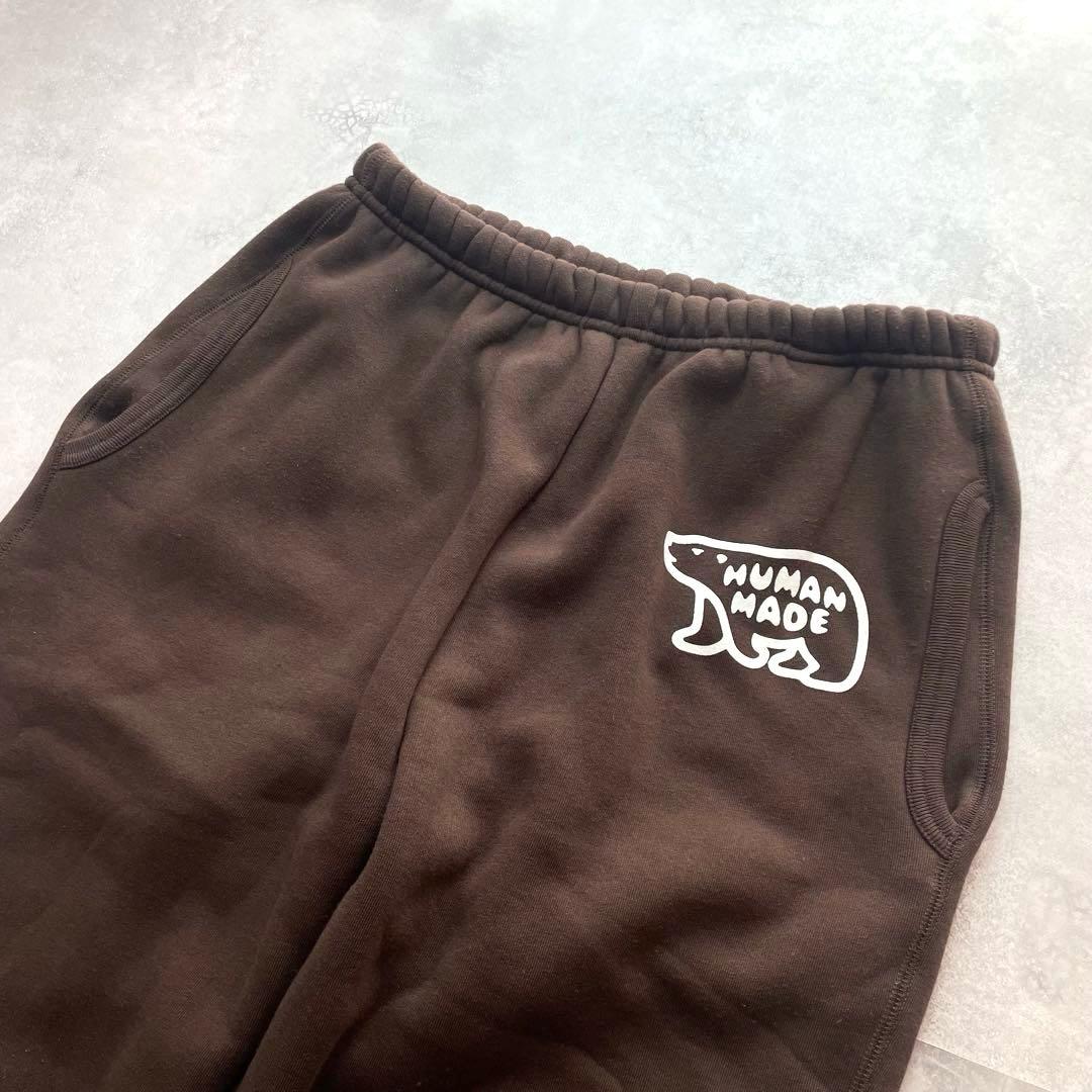 美品 ヒューマンメイド ジョガーパンツ スウェットパンツ 裏起毛 シロクマロゴ