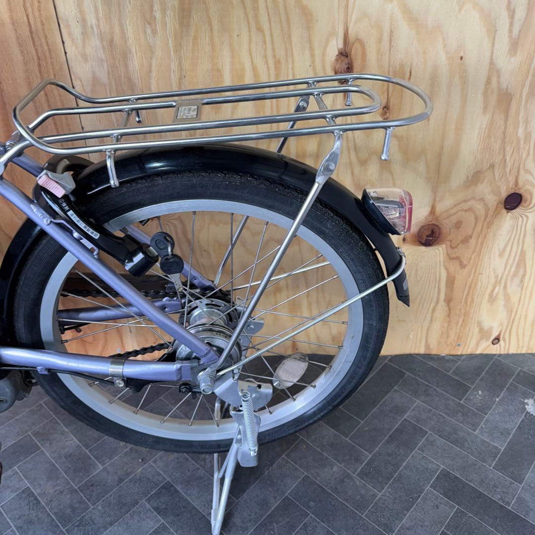 電動アシスト自転車 シルバー 20インチ バスケット付き