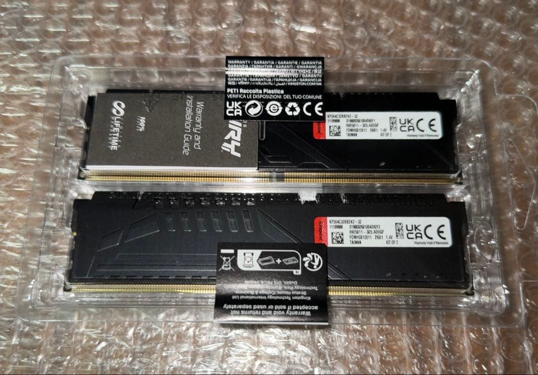Kingston FURY DDR5 32GB (2x16GB)※未使用品