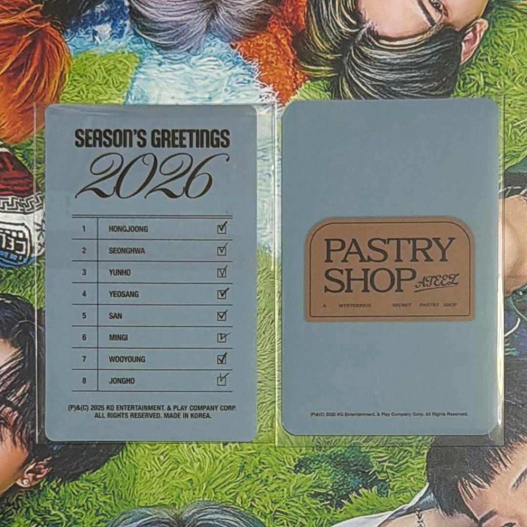 サン ATEEZ 2026 シーグリ KQ YES24特典トレカ セット