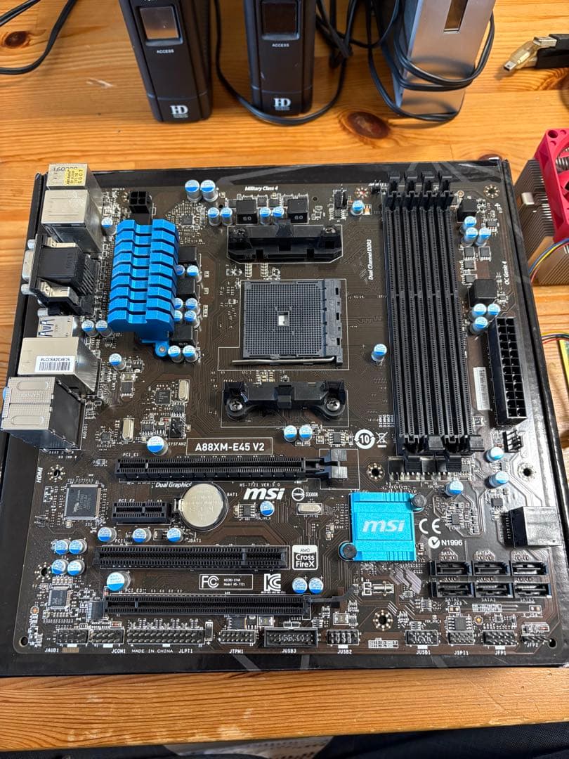 マザーボードセット CPU RAM 外付けHDD