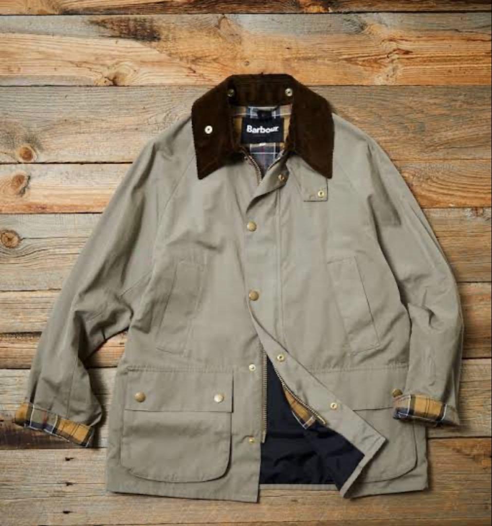 ジャケット・アウター Barbour BEDALE OS Sleeve Glay 42
