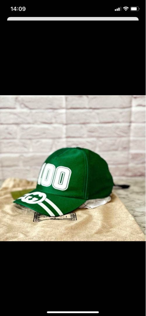 激レア❗️ヨーロッパ限定カラー❗️Gucci キャップ　　100th M