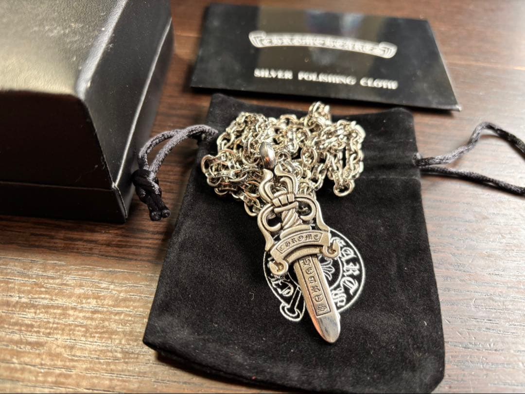 極美品 ⚜️クロムハーツ⚜️ ネックレス925シルバー CHROME ダガー