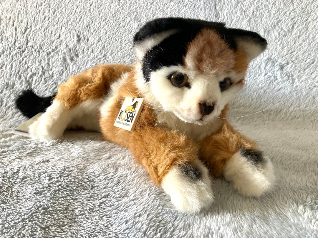 KOSEN ケーセン 寝そべり 猫 ぬいぐるみ 三毛猫 未使用品