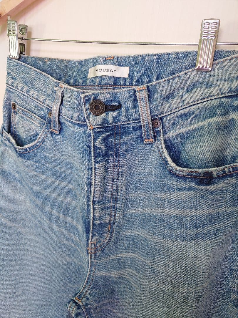 MOUSSY MVS FLARE ブーツカットフレアデニムパンツ 26