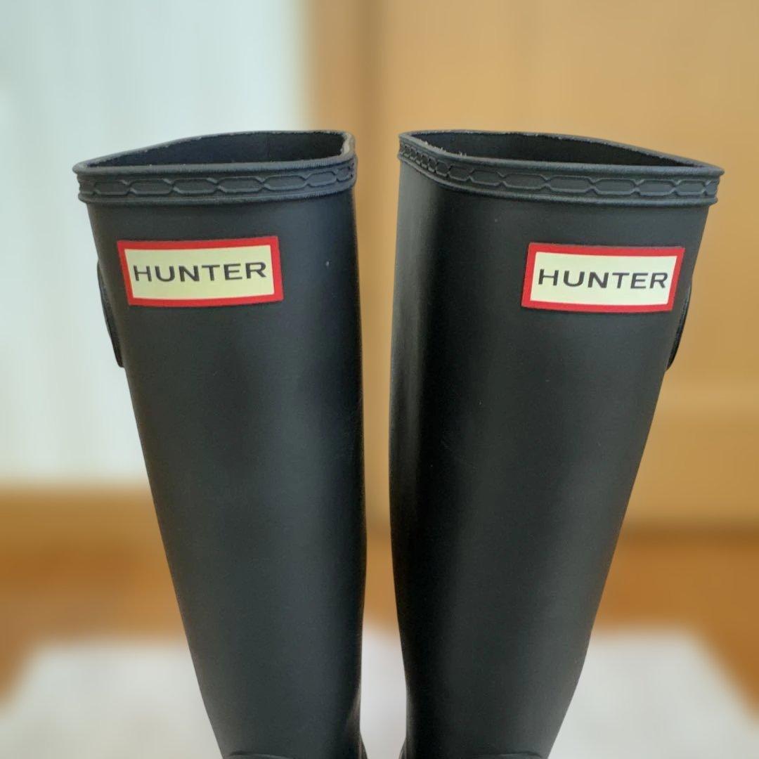 HUNTER オリジナル トールロングブーツUK3/US5/EU36ブラック