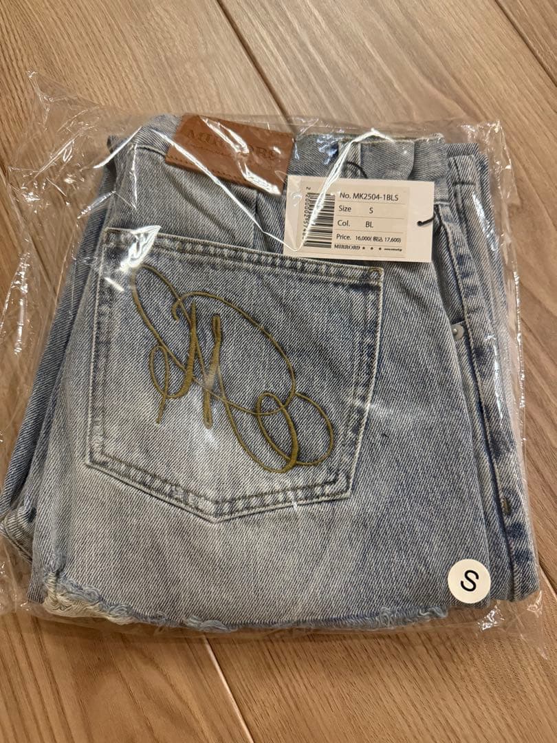 【 MIRROR9 】ダメージデニムパンツ 新品 未開封