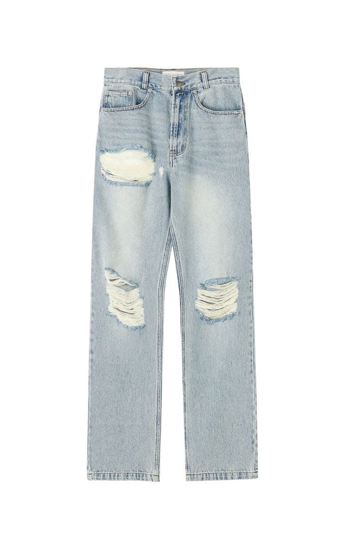 【 MIRROR9 】ダメージデニムパンツ 新品 未開封