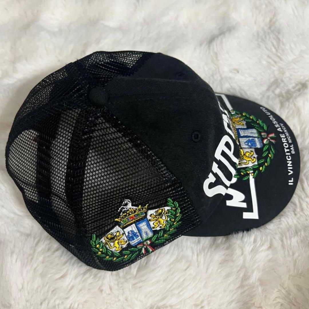 ゆ*じ様 Supreme Crest Mesh Back 6-Panel BLA