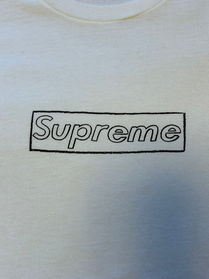 おっちんSup kaws chalk logo t box logo XL