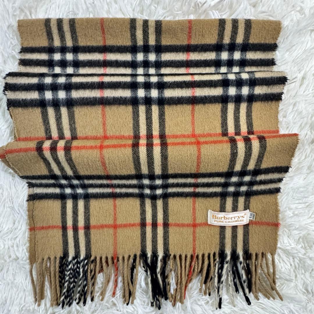 美品✨バーバリーズ マフラー ノバチェック カシミヤ100%