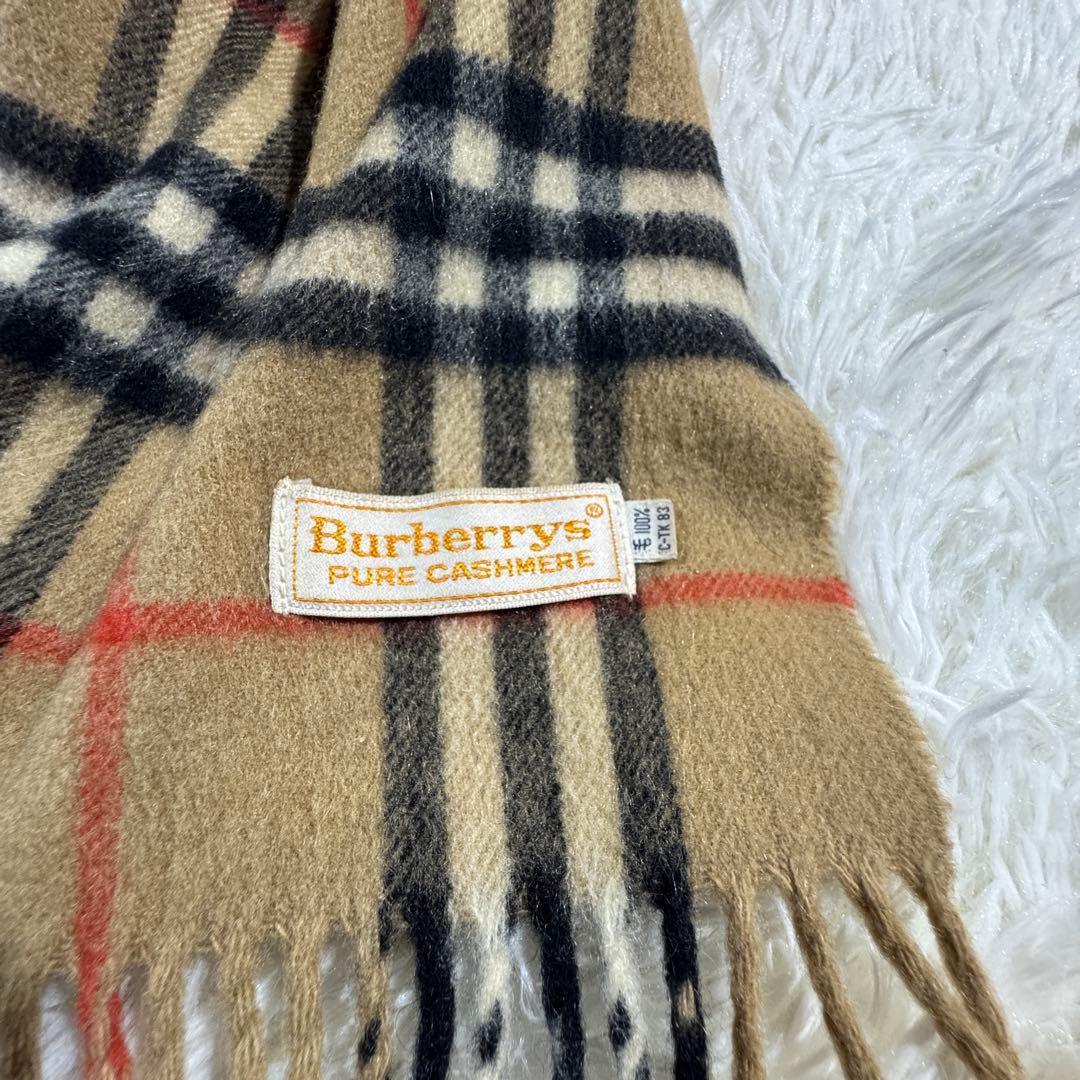 美品✨バーバリーズ マフラー ノバチェック カシミヤ100%