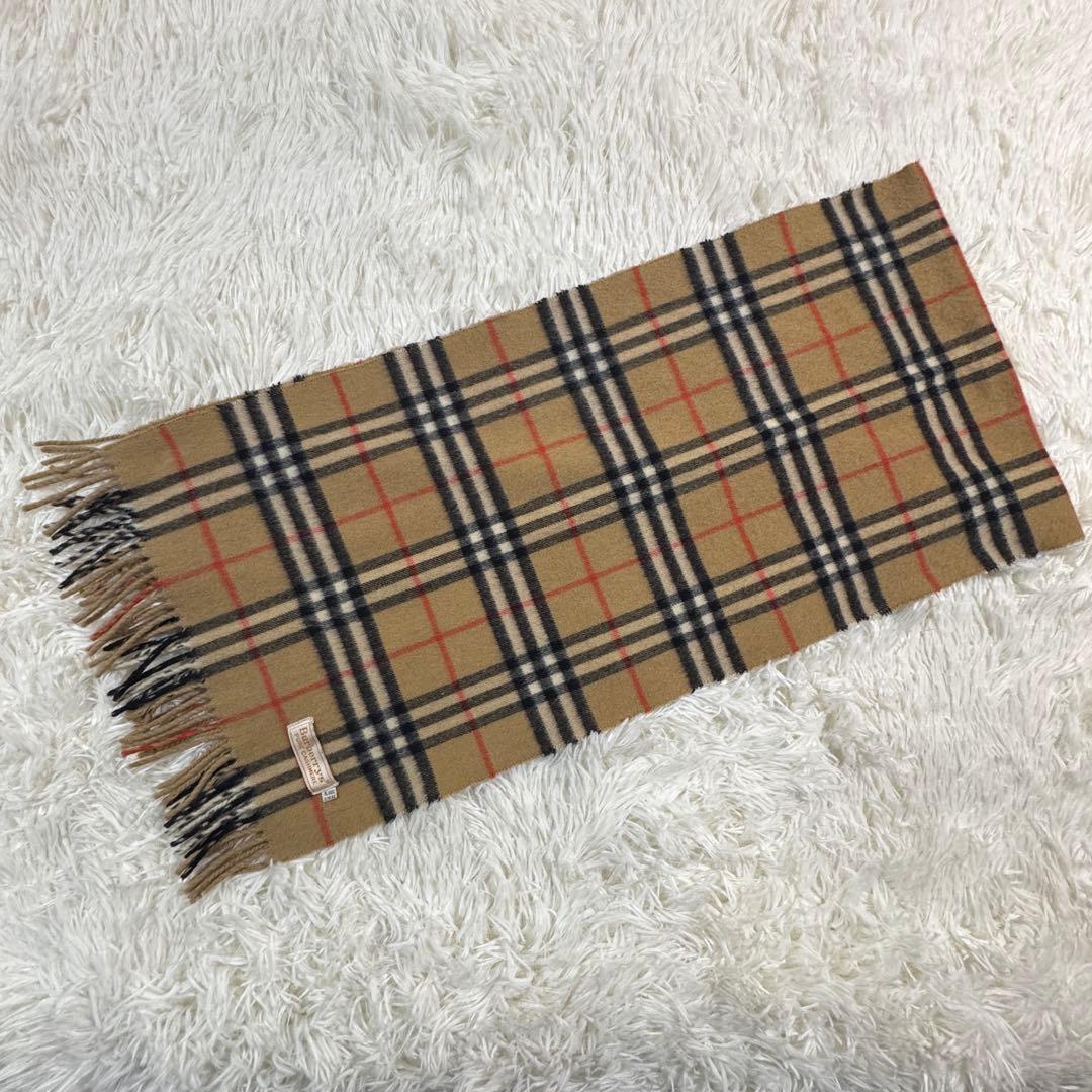 美品✨バーバリーズ マフラー ノバチェック カシミヤ100%