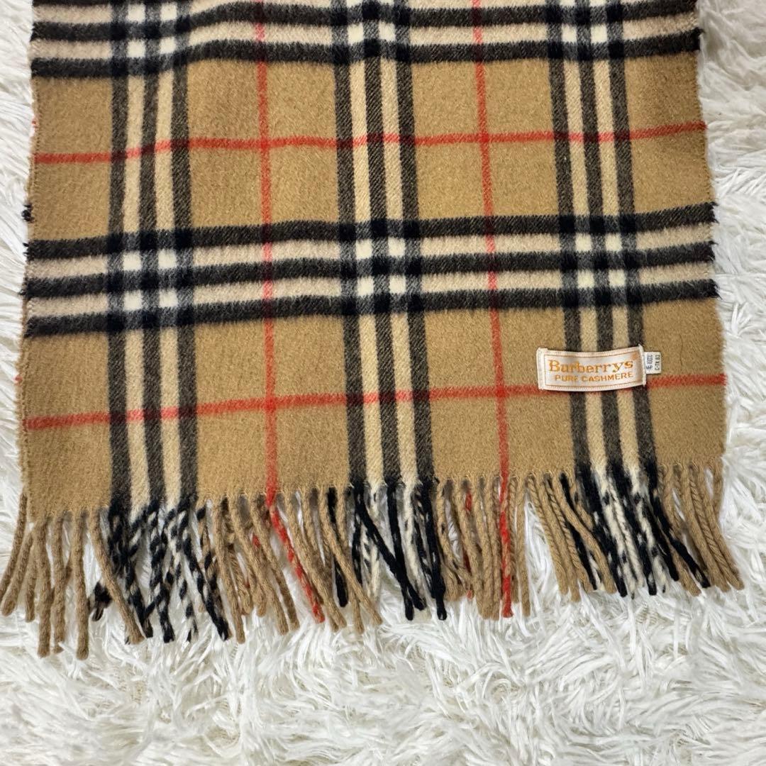 美品✨バーバリーズ マフラー ノバチェック カシミヤ100%