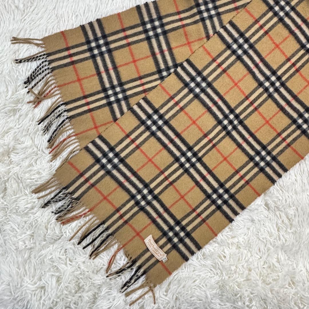 美品✨バーバリーズ マフラー ノバチェック カシミヤ100%