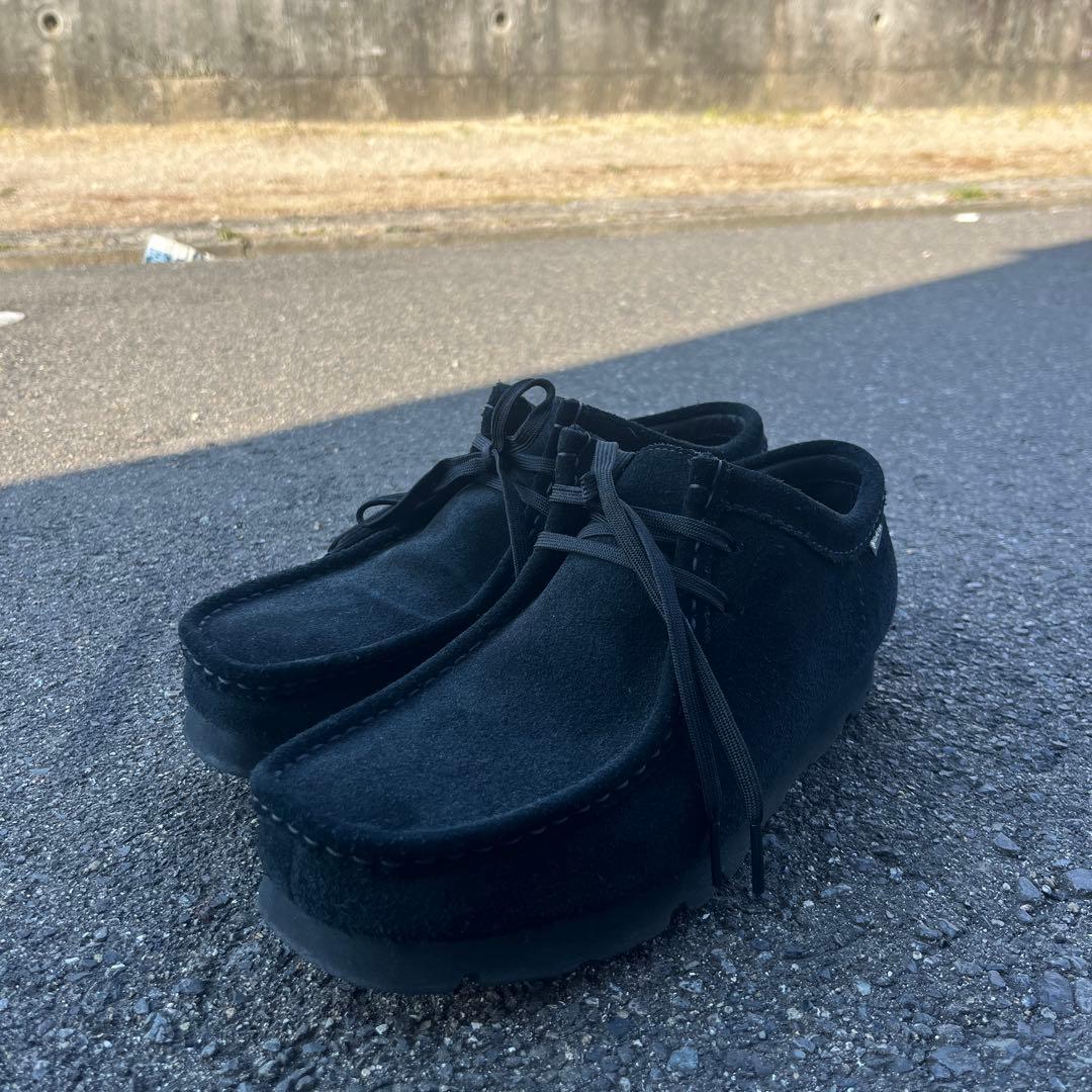 CLARKS】 クラークス ワラビー UK8.5 (26.5) ゴアテックス 黒