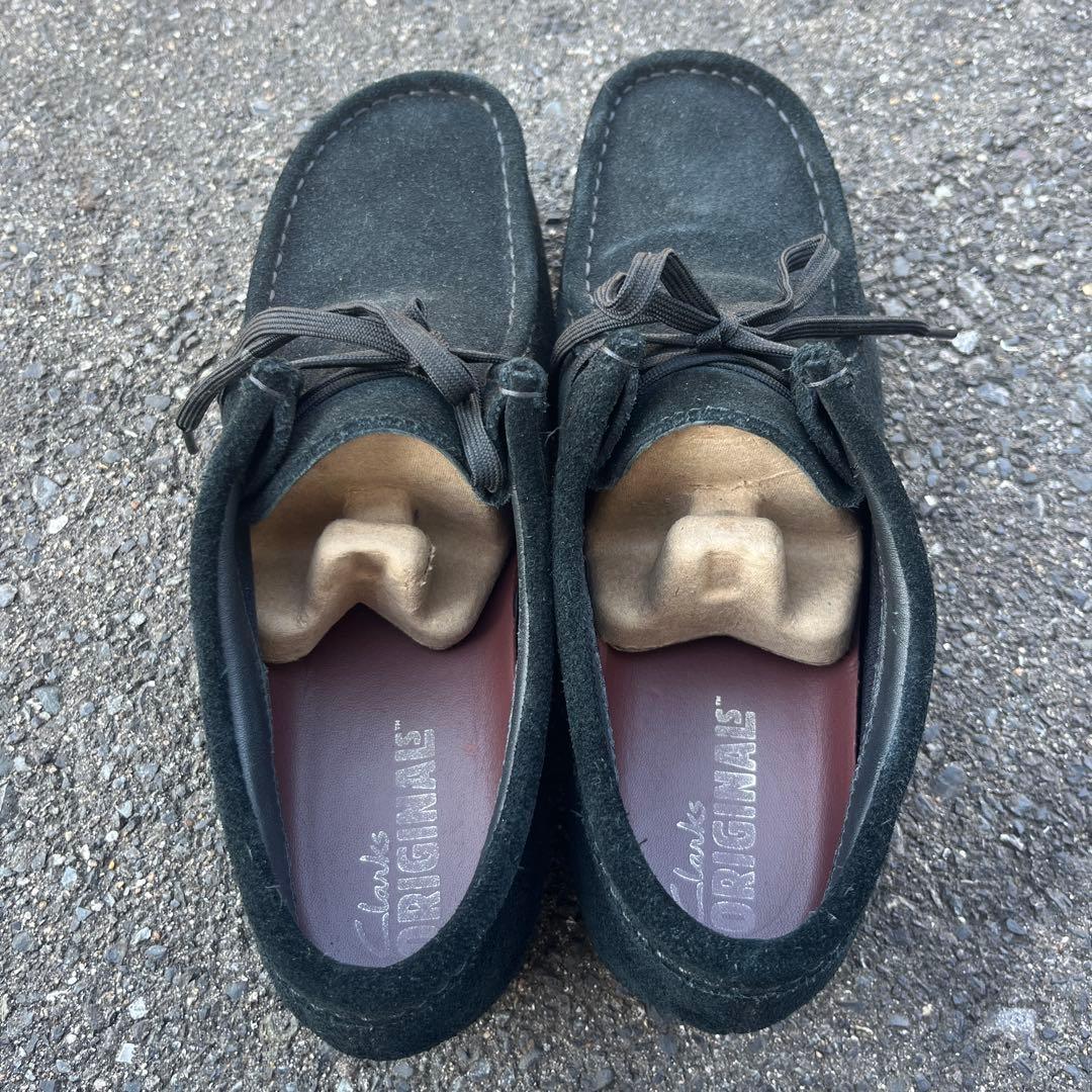 CLARKS】 クラークス ワラビー UK8.5 (26.5) ゴアテックス 黒