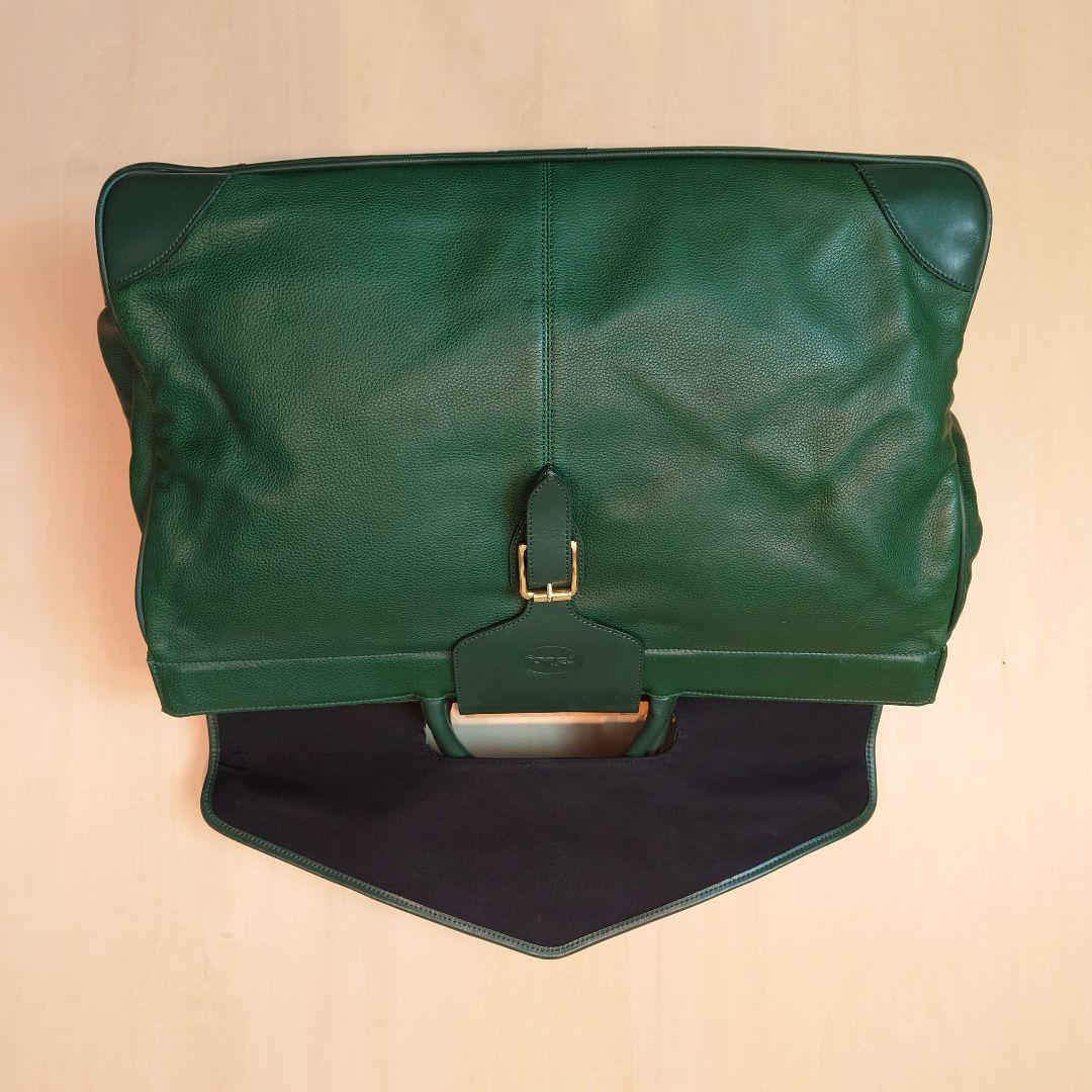 longchamp バッグ グリーン レザー フランス製 ロンシャン