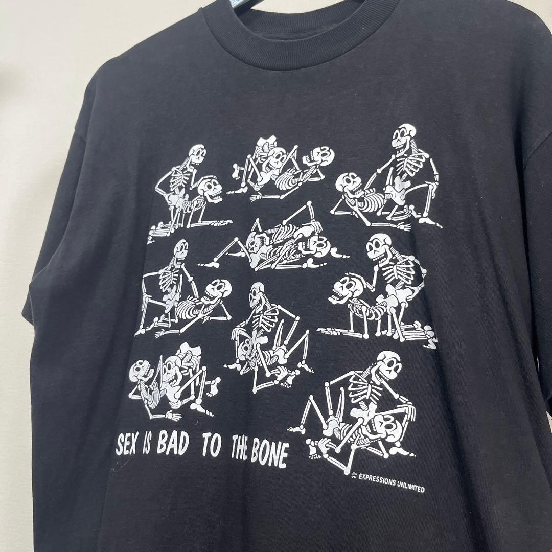 90s vectaタグ スカル エロT 四十八手 古着 ヴィンテージtシャツ