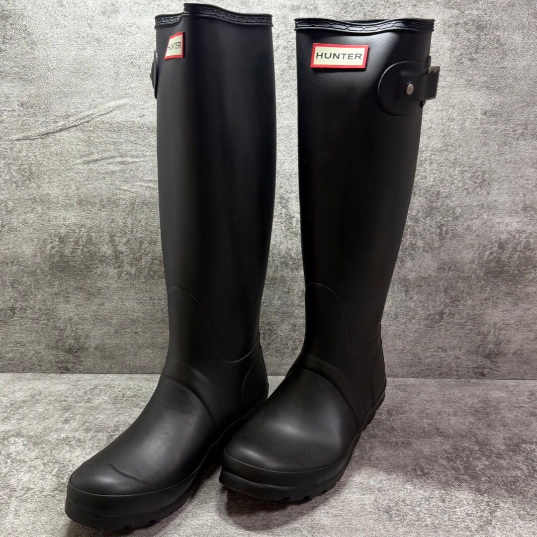 ✨️美品✨️HUNTER オリジナル トール レインブーツ ロングブーツ 黒