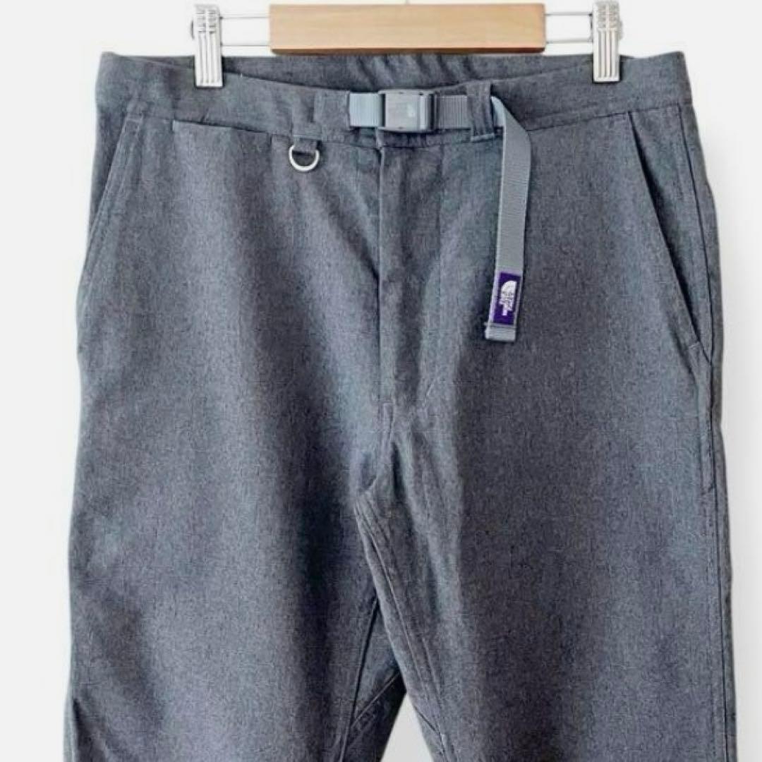 美品 ザノースフェイスパープルレーベル ロング パンツ ボトムス グレー メンズ