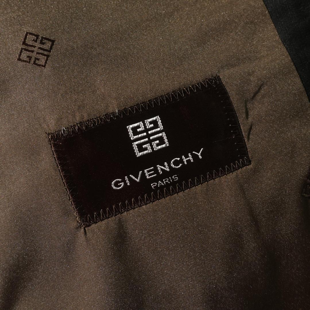 90s GIVENCHY ダブルセットスーツ フォーマル カーキ/UW348
