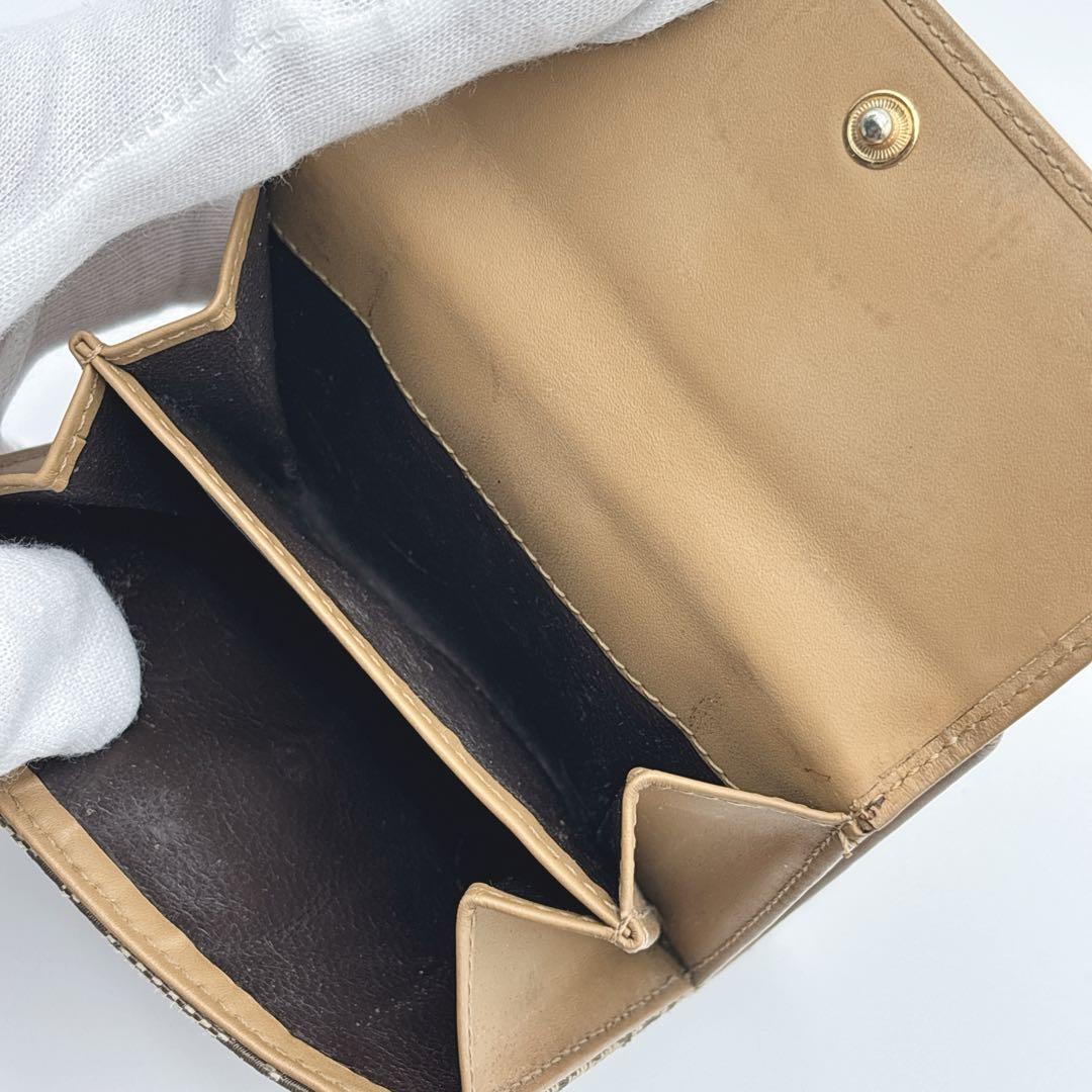 GUCCI GGキャンバス 二つ折り　財布　グッチ　ジャッキー　シェリー　レザー
