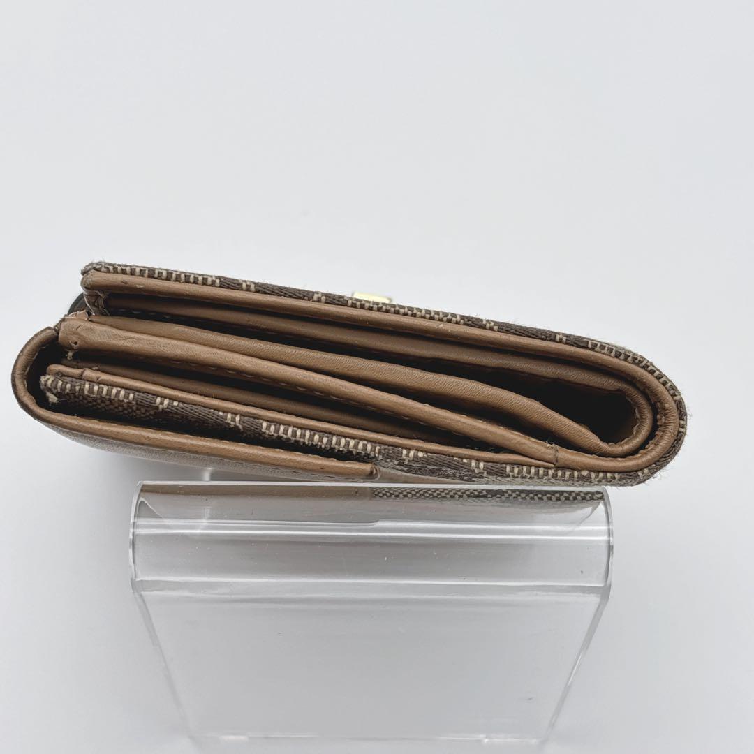GUCCI GGキャンバス 二つ折り　財布　グッチ　ジャッキー　シェリー　レザー