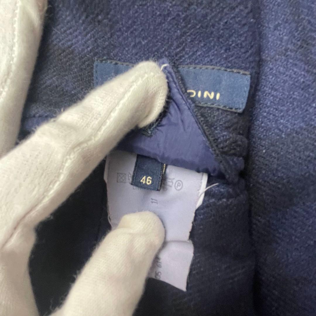 m*y様 極美品 カシミヤ100 ラルディーニ LARDINI チェック テーラ