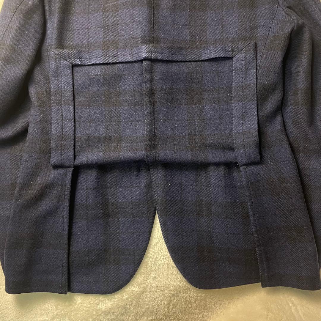 m*y様 極美品 カシミヤ100 ラルディーニ LARDINI チェック テーラ