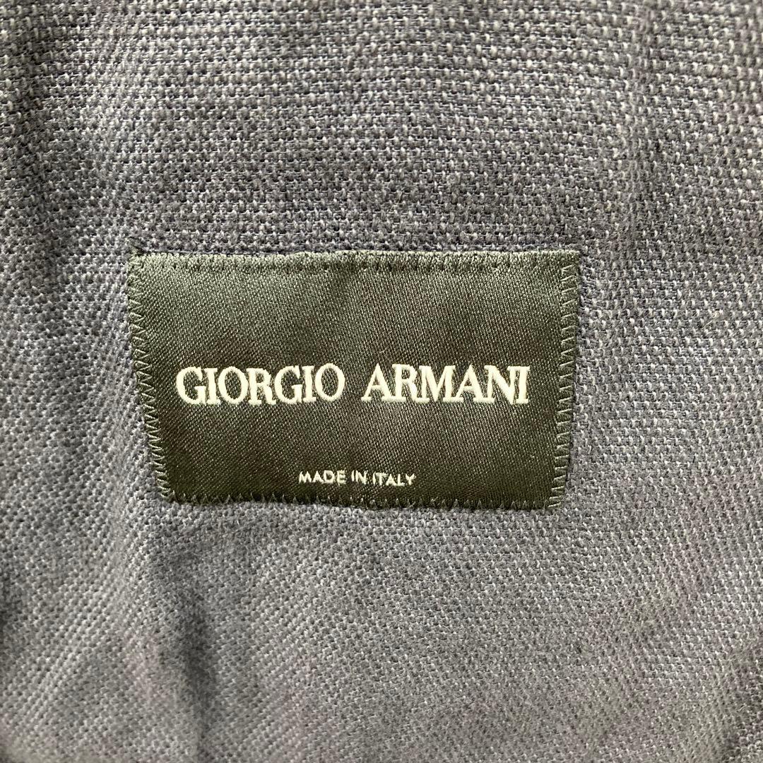 【美品・良品】 GIORGIO ARMANI リネン ネイビー ジャケット