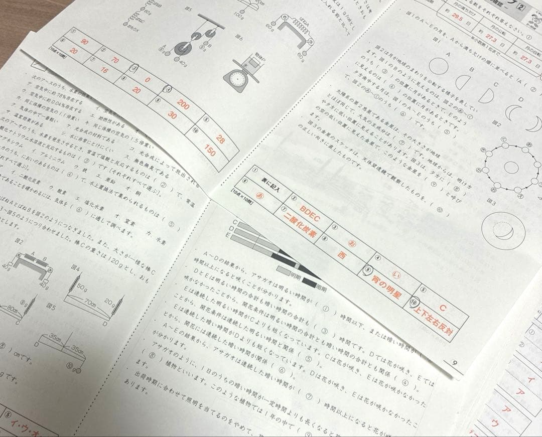 SAPIX 6年　理科 デイリーステップ　コアプラス確認テスト　1年分