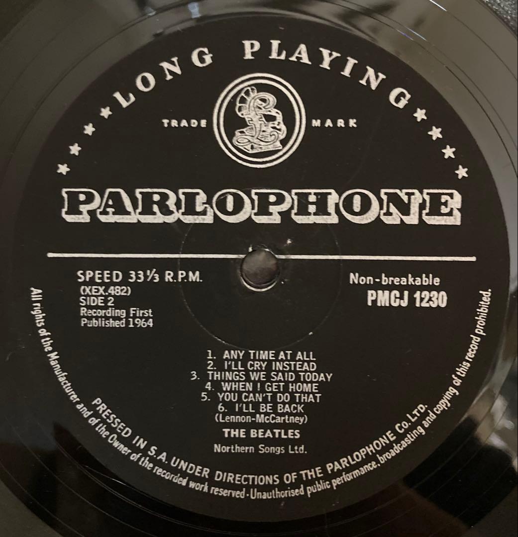 超絶レア南アフリカオリジナル黒ハードデイズナイトBeatlesビートルズレコード